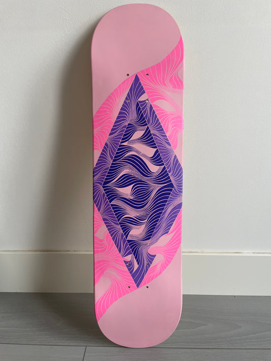Skateboard PinkPurple - Original drawing